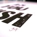 PRINT - as you wish BLACK LETTERPRESS 8x10 typography poster