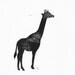 PRINT - giraffe BLACK LINOCUT silhouette 8x10