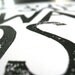 POSTER - Playing it safe BLACK LINOCUT poster 22x16 Banksy quote