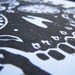 PRINT - Day of the dead skull LINOCUT 8x10 calavera