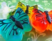 Soap - Butterflies Are Free To Fly Soap - Glycerin Soap - Handmade Soap - Party Favors