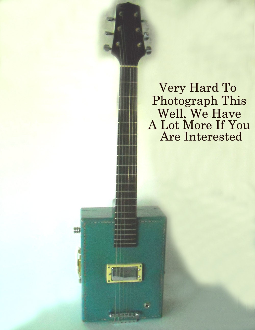 Reserved for Darren Radbourne only...ooak handcrafted  6 string vintage suitcase electric guitar - a greg willert original -