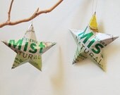 Sierra Mist Stars Ornaments Soda Can Upcycled