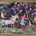 Colorful Sparkly Felted Girl & Unicorn in the Forest of Forever Rug