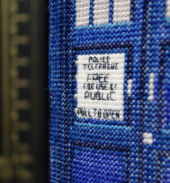 Tardis in 3D Cross Stitch/Plush Pattern PDF