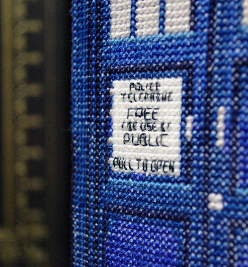 Tardis in 3D Cross Stitch/Plush Pattern PDF
