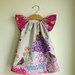 pink spring birds - peasant dress perfect for spring - pink color christmasinjuly