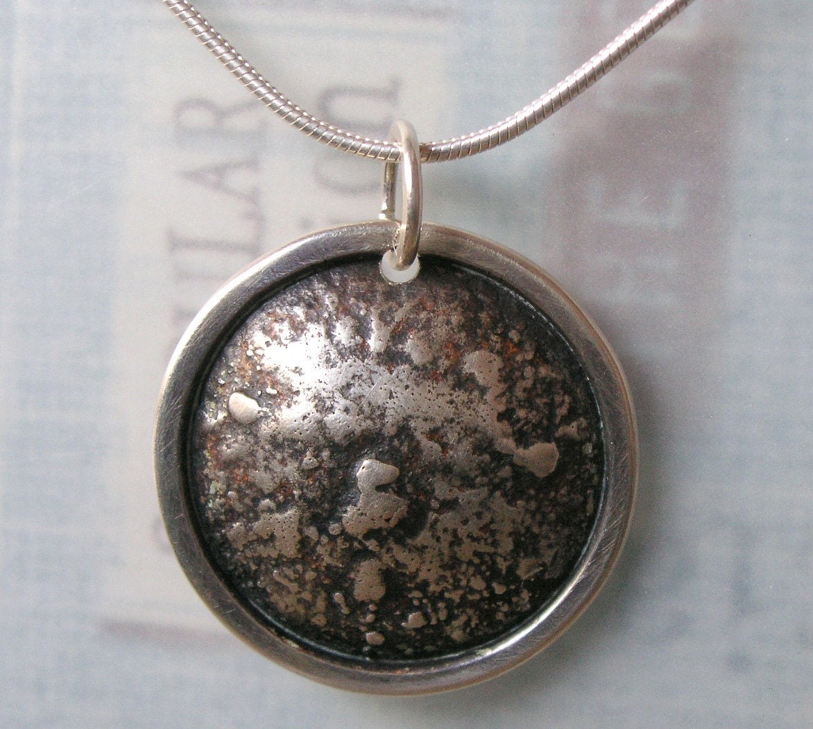 Handmade Silver Relic Pendant