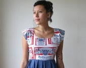 Budweiser Queen of Beers Mini Dress Sz XS S M L