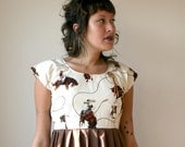 Western Rodeo Mini Dress with Conch Sz XS S M L Rusty Cuts - rustycuts