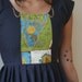 Treasure Map Mini Dress With Chain Collar Sz XS S M L
