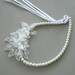 Bridal Pearl Necklace: Stylish Pearl Bead Choker, Bridesmaids Gifts. Handmade