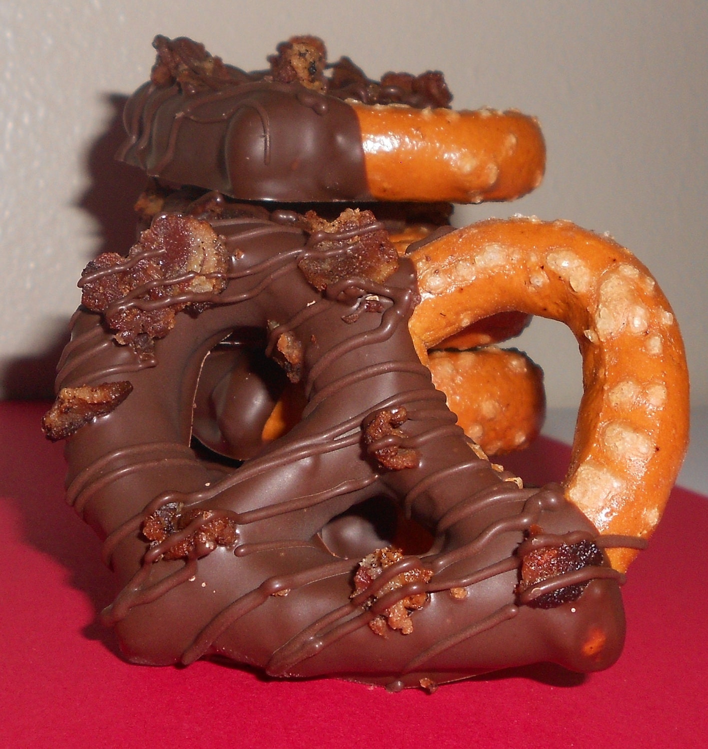 Chocolate Bacon Pretzels