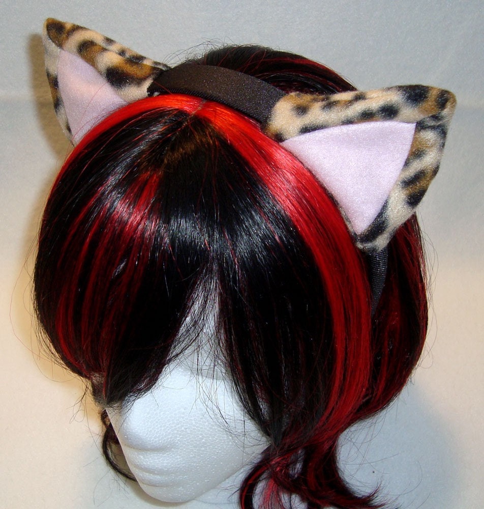 Leopard Print NYASAGI Kitty Ear Headband