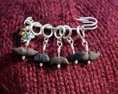 Moustache Stitch Markers (Set of 5 Assorted Facial Hair)