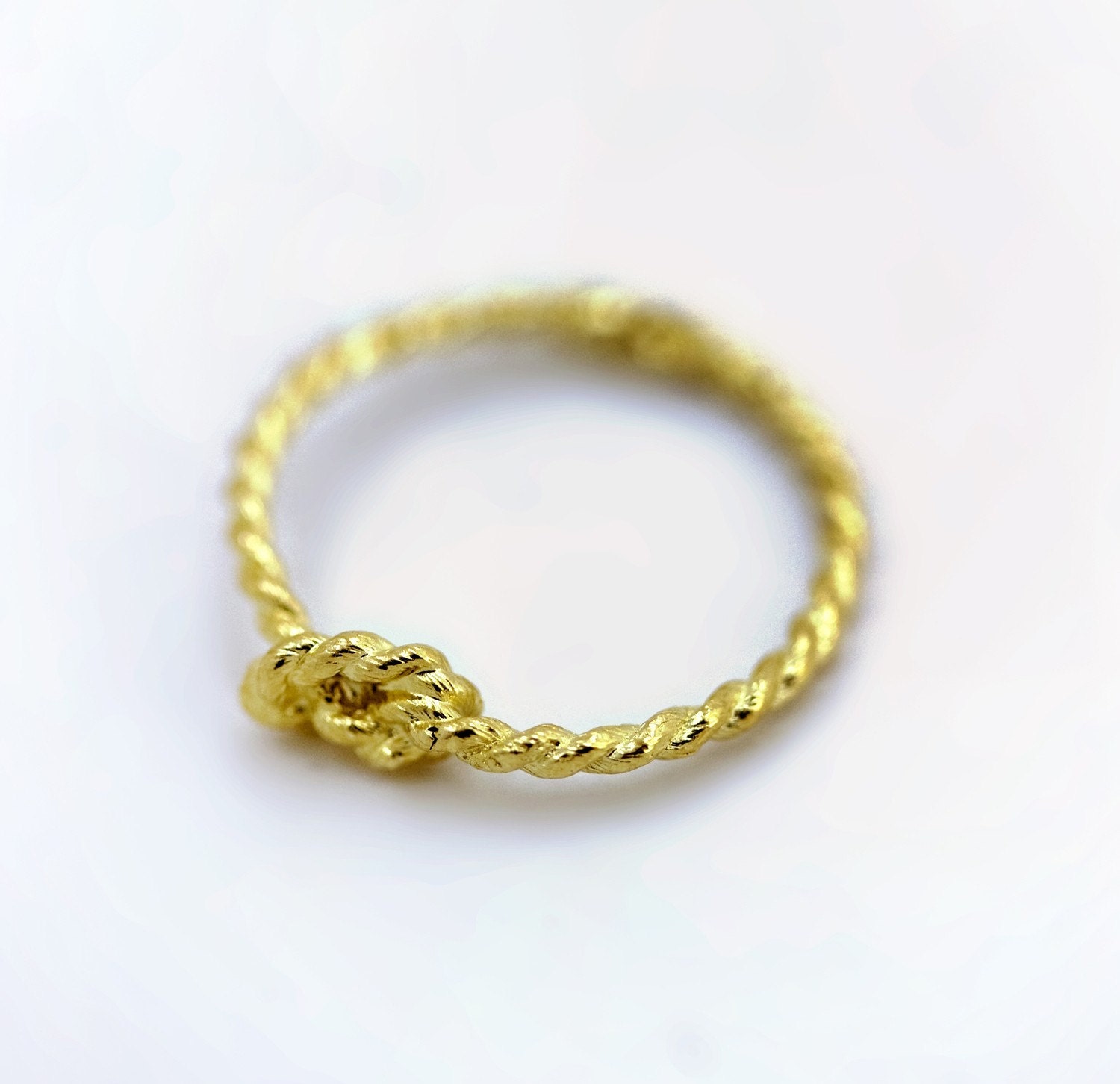 Pinky Promise Knot Ring - Gold Vermeil