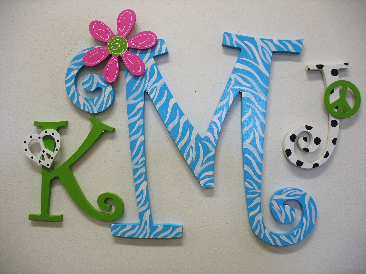 Monogram Handpainted Letters Room Decor