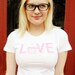 PINK LOVE tee. Womens S.special price