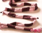 Plum Cute Segment - Handmade Scarf