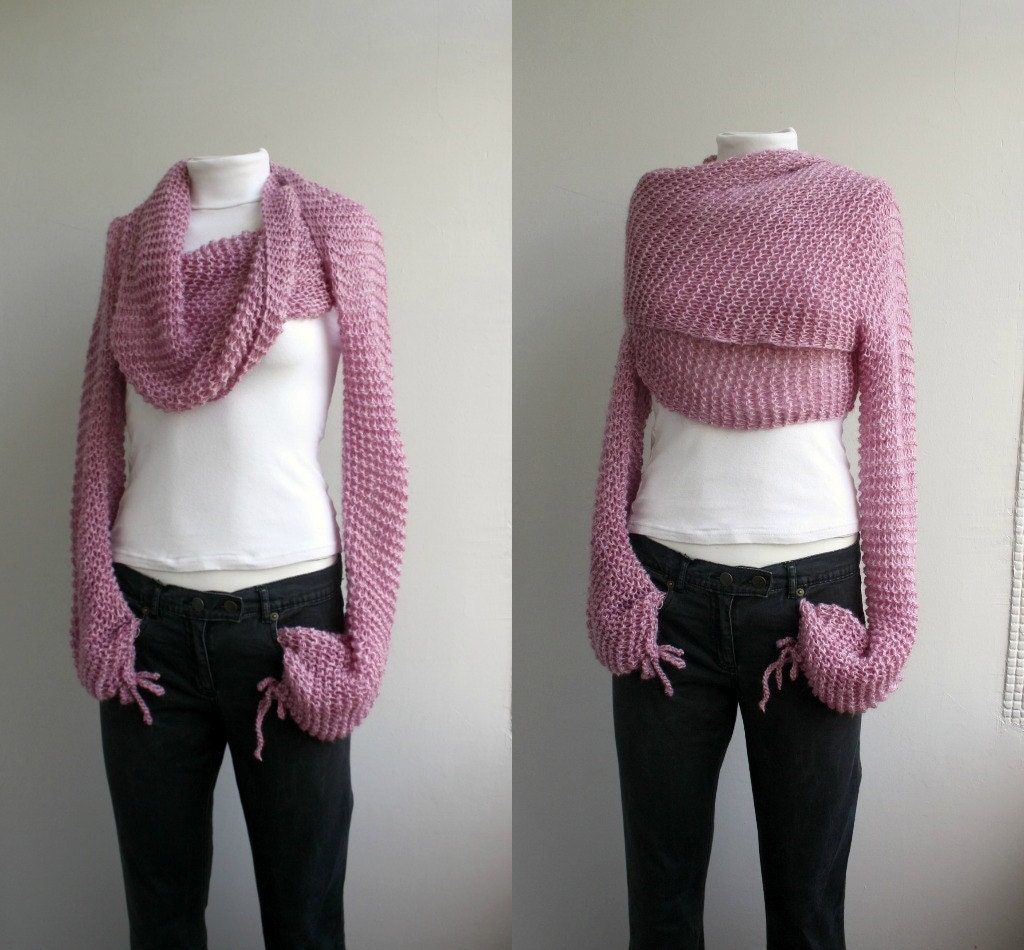 FREE Shipping Pink Bolero Scarf Shawl Neckwarmer Mothers day gift For Women For Girl Friend