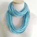 Jersey Tee Circle Scarf - Seafoam - Turquoise