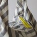 Kallia bag in stripe cotton and yellow leather