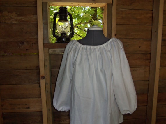 Women Renaissance Costume Civil War Shirt Peasant Pirate Blouse colors available