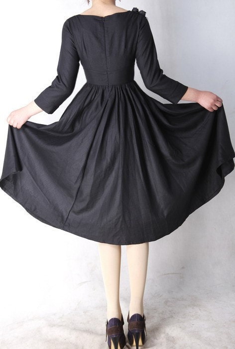 Black wedding prom dress (MM06)