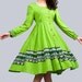 Daphne - - Light green linen dress (0022)