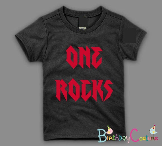 One Rocks - First Birthday Shirt for Your Rock Star - Customize age