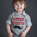 Dapper Birthday Dude Tee - For Little Man, Mustache Birthday Party - Size 6 Months - 5T