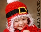 CROCHET HAT PATTERN Santa Ski Beanie Adults and Kids