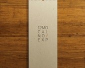 no exp. wall calendar. red