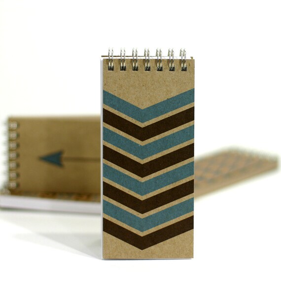 blue chevron notebook