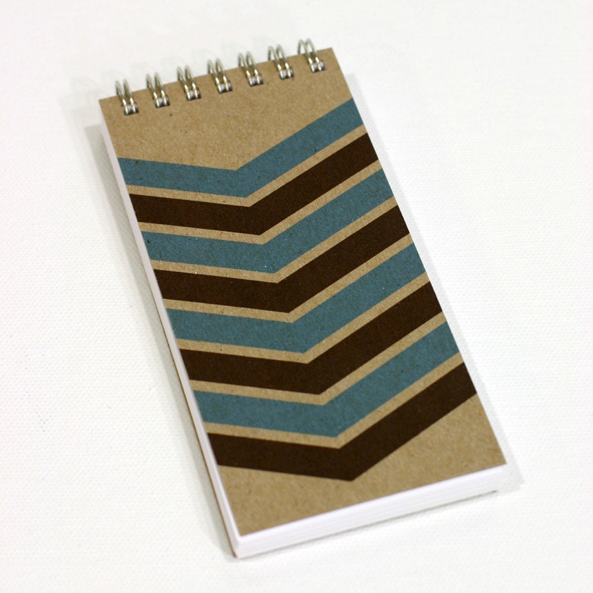 blue chevron notebook