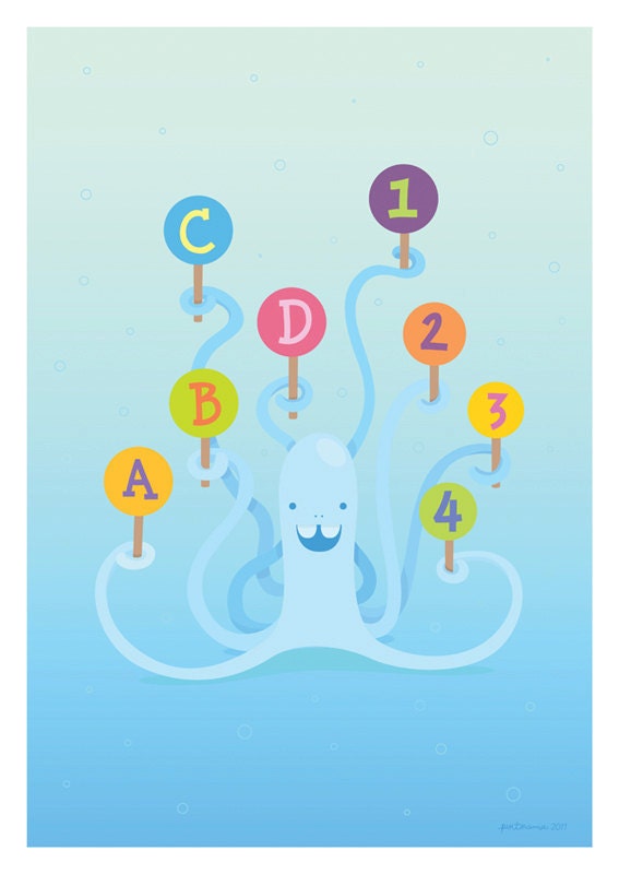 ABCD 1234 / Mini Poster