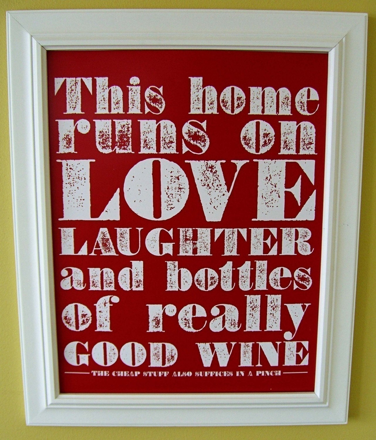 Good wine poster (red)