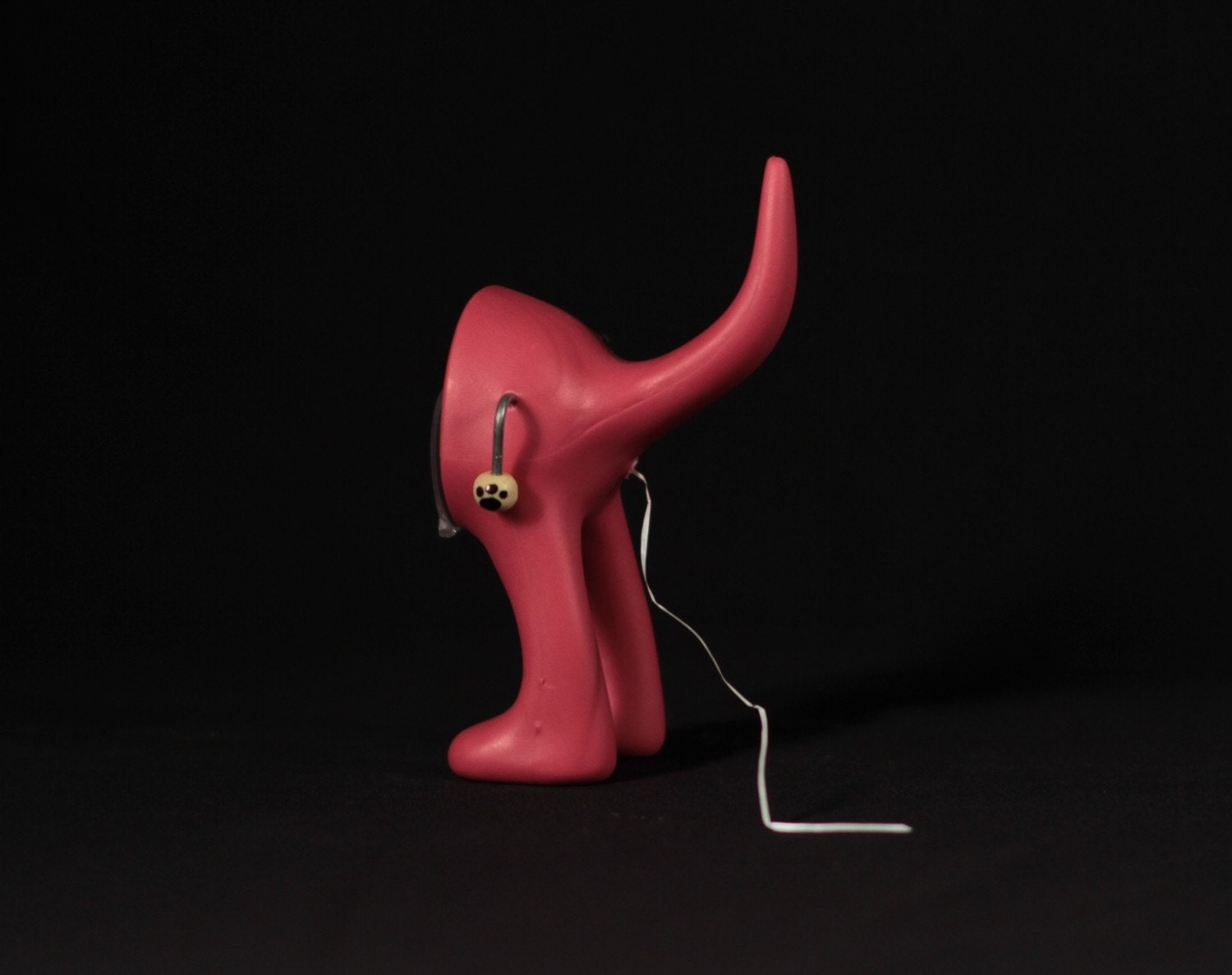 Dog Butt Floss - Ms. Piggy Pink Dental Floss Dispenser