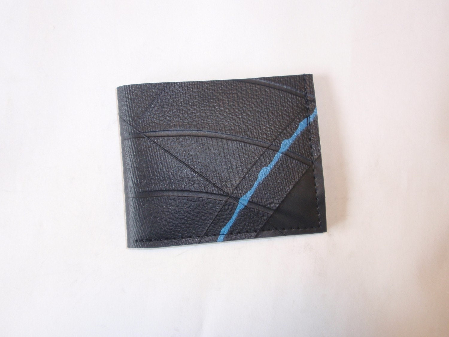 Handmade Recycled Rubber Bifold Wallet with ID Pocket