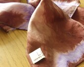 Womens Naturally Dyed Plum Purple Silk Scarf - Hand Dyed Fall Accessory - Organic Tie Dyed Head Scarf