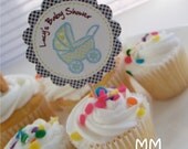 20 Cupcake Toppers - Personalized - Birthday - Baby Shower Il_170x135