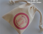 30 Muslin Favor Bags - 3x4inch - Birthday - Baby Shower - Thank You Il_170x135