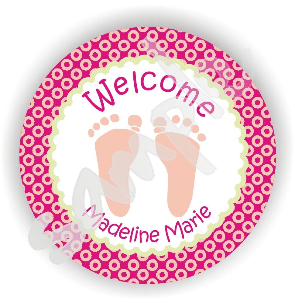 40 Thank You 2 inch circle Stickers - Birthday - Baby Shower - Envelope Seal - Address Label - Personalized Il_570xn