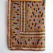 Pink, Blue, Black and Tan Mod Print Square Scarf