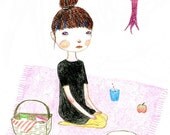 Picnic for one - 5 x 7 print
