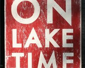 On Lake Time 16.5x19