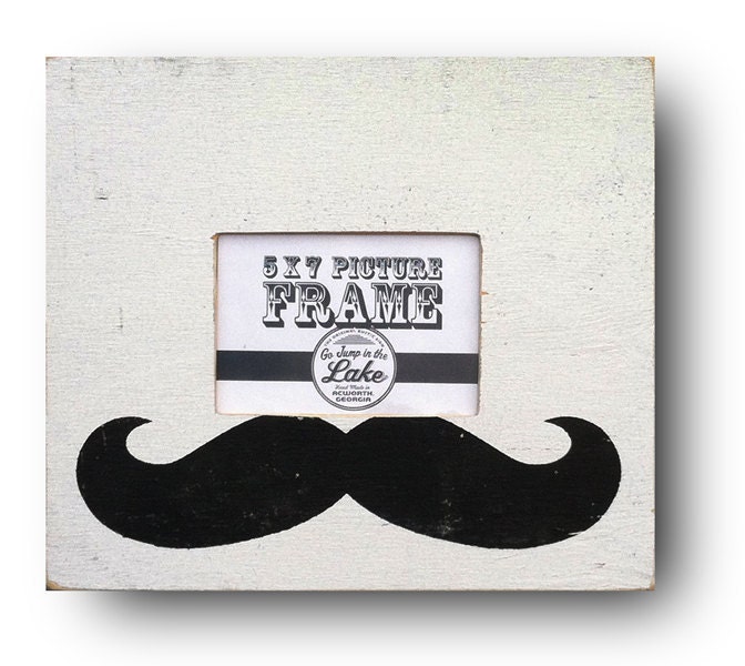 Cool Mustache Frame that holds a 5 x 7 photo