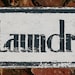 Vintage Style Wooden Laundry Sign 8x19