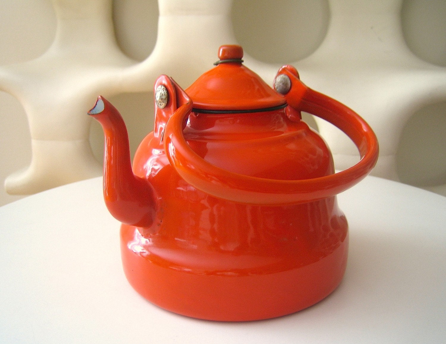 Orange Tea Kettle