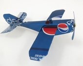 Recycled Soda Can Airplane, Pepsi Cola